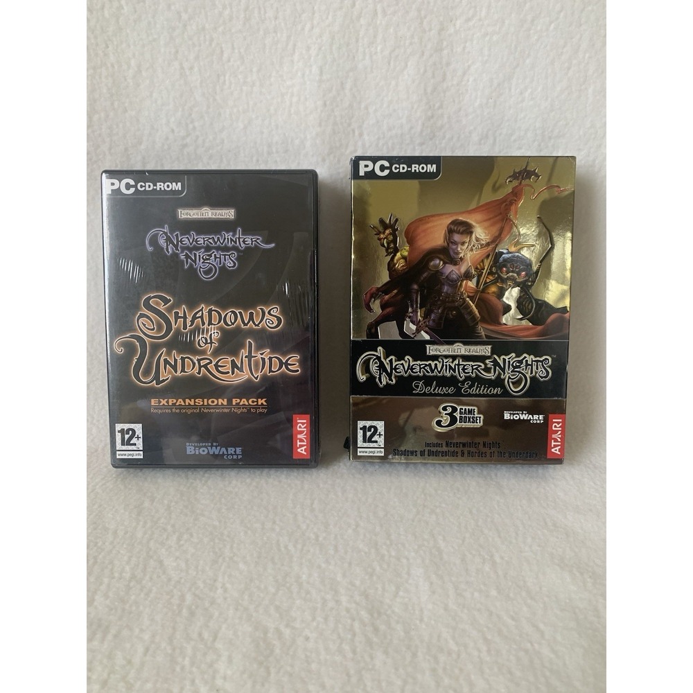 Factory Seal Forgotten Realms Neverwinter Nights Deluxe Edition - 3 Game Box Set